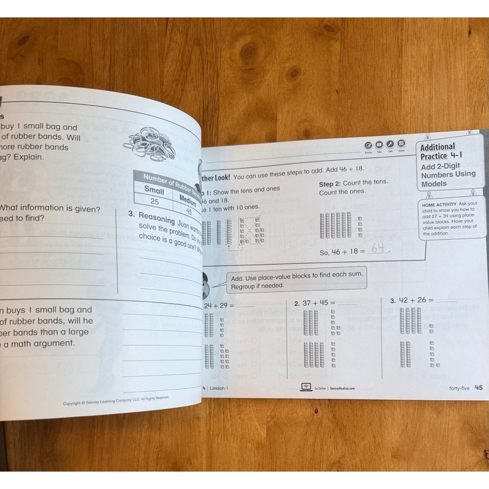 Savvas Grade 2 Math Additional Practice Workbook Scott Foresman 9780134953779 - Picture 3 of 8
